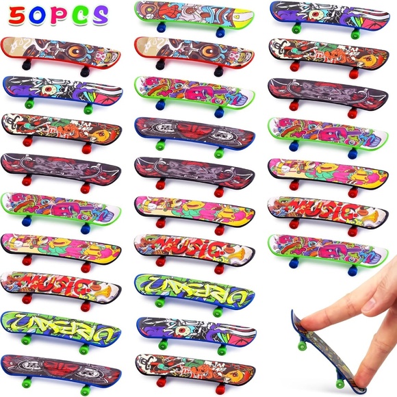 50 PCS Mini Finger Skateboards - Picture 2 of 5